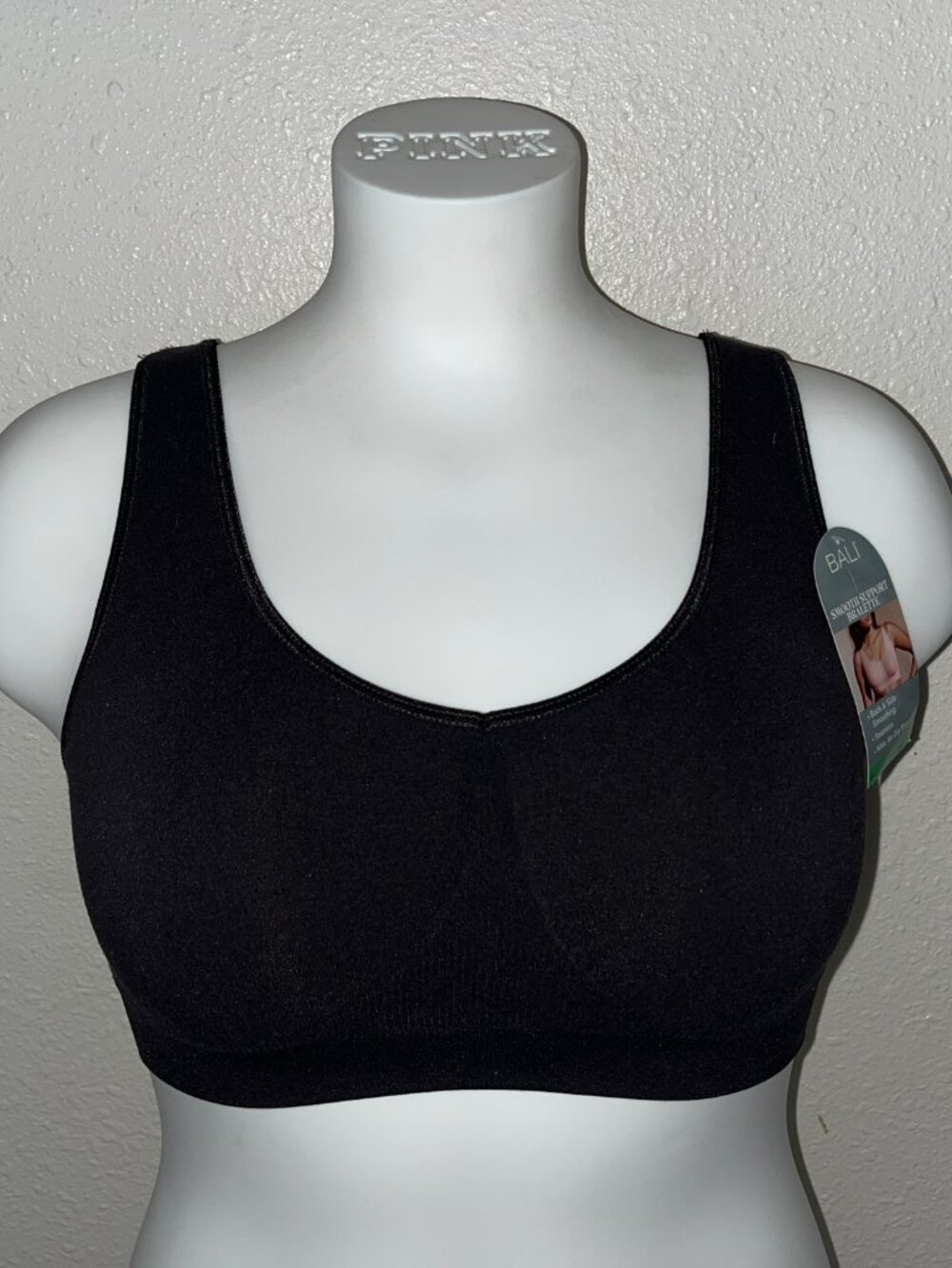 BALI ONE SMOOTH U SEAMLESS BRALETTE WIRELESS BRA SZ L